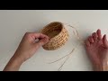 DIY Coiled Basket using Raffia