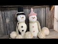 How to turn Bottles and Jars into Snowmen