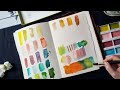 Is it watercolor or is it gouache? No, it's Kuretake Gansai Tambi * Swatching, Reviewing, Testing