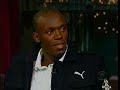 usain bolt on david letterman show