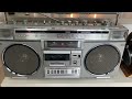 Sanyo M-X720K AM/FM Cassette Boombox - Demo