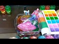 Rainbow Slime piping bag🌈|Mixing random into Glossy Slime|Satisfying Relexing Slime video