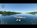 Cessna 172 Landing - Connecticut River - UMass to the south - Simulated Flight - 05June2024