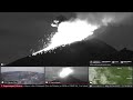 May 20 2023: (night) Popocatepetl volcano eruptions with glowing hot gas & lava bombs (infrared cam)