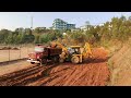 jcb 3dx bachoe loding soil in dump truck #soilloading