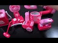 [Toyasmr] 6 Minutes Satisfying with Unboxing 8 Pink Mini Appliances | ASMR No Talking