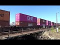 (Southbound) UP Intermodal Train passes through the Steilacoom Ferry Terminal Railroad Crossing.