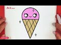 CÓMO DIBUJAR UN LINDO HELADO CON UNA ESTRELLA, PASSO A PASSO,  JACK Dibujos