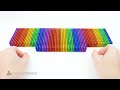 Satisfying Video - Build ECO House Has Rainbow Magic Slide & Wavy Rooftop From Magnetic Balls