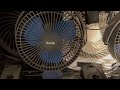 Blue clip on fan