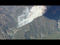 Massive brush fire burns Angeles National Forest