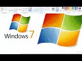 Speedpaint in MS Paint: Windows 7 logo