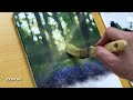 Easy Way to Paint a Morning Forest / Acrylic Painting for Beginners