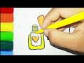 how to draw a cute nail polish drawing for kids