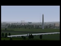 Flightgear - Airbus A320 - Washington River Approach - KDCA