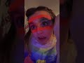 Trying the viral rainbow make up trend ￼#viral #foryou #makeup #short @addiemee649