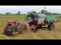 Wornderful Activities Tractor Transport Rice Driving Skills Of Rice Farming Harvest Action