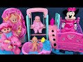 9 Minutes Satisfying with Unboxing Cute Doll Swing Toys， Baby Bathtub Playset ASMR | Review Toys