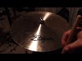 zildjian avedis 16in medium thin crash cymbal test