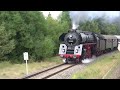 Parallelfahrt mit Schnellzug-Dampflok 01 519 - Dampftage Rottweil 2016
