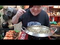 직접만든 산더미 감자탕 + 총각김치 + 볶음밥 + 빨간뚜껑 MUKBANG