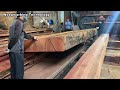 Amazing Fastest Large Wood Sawmill Machine Working | Producing Raw Wood In Factory You Must See