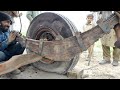 Axle and wheel broken due to most dangerous truck road accident