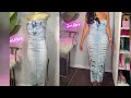 Transform your old jeans into a cute AF dress ♻️✂️