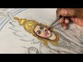 How to Draw and Paint face of Goddess