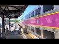 MBTA Commuter Rail Fairmount Line Trains at Fairmount (July 2, 2024)