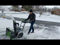 his new snow blower. January 17th, 2022.