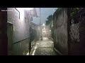 Super Heavy rain and flooded my village | Get rid of insomnia and fall asleep to the sound of rain