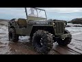 1/6 Scale 1941 Willys Jeep Rock & Beach Off-road Driving 4x4 RC Car - ROCHobby MB Scaler