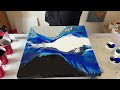 TRIPLE Split Base - Beautiful Blues 💙 - Abstract Fluid Art Tutorial