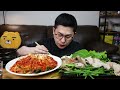 ASMR MUKBANGㅣSuyuk(Boiled Pork) & Kimchi & soft tofu stewㅣEATING SHOW