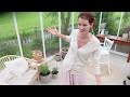 Building my WHITE GREENHOUSE - Perfect BACKYARD outdoor PHOTOSHOOT location - Natural light studio