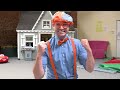 Blippi Plays Dodgeball on the Trampoline! Exercise Videos for Kids