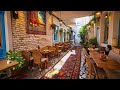 Greece Morning Coffee Shop Ambience with Bosa Nova Music for Good Mood Start the Day