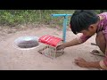 Easy Underground Parrot Trap Using PVC Pipe Cardboard And Apple Fruit_ Bird Trap Working 100%