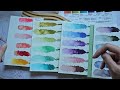 NEW Holbein Granulating Watercolor Swatches