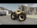 Best of Monster Jam Freestyle, Insane Crashes, Racing, Jumps and Backflips with BeamNG