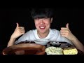 Kimchi roll noodles & Egg rolls & Dumplings Asmr Mukbang Real Sound Eating Show