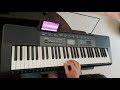 Day 1-playing piano Casio CK-2550