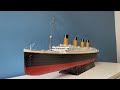 Real footage of RMS Titanic Trumpeter scale 1/200 upgraded, close-up details in 4K