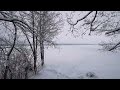 Snow Walk in Finland Cultural Area  - Slow TV 4K