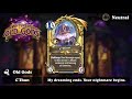 Hearthstone - All Legendary Play Sounds, Music, and Subtitles! (Legacy ~ Forged in the Barrens)