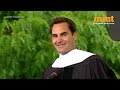 Roger Federer Stuns With Brilliant Speech At Dartmouth Graduation Ceremony | Some Snippets