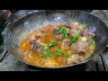EXTREME PAKISTANI STREET FOOD - ULTIMATE PESHAWARI MUTTON KARAHI RECIPE | MUTTON STREET FOOD RECIPE