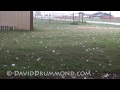 Terrifying Giant Hail in Hockley County, TX (Near Sundown)