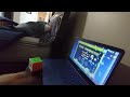 Beating Back on Track while solving a Rubik's Cube (1:25 for the winning attempt)